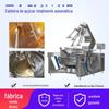 Fritadeira de agitação crocante de floco de neve eletromagnética máquina grande de fritar toffee equipamento de processamento de doce de gergelim doce de amendoim