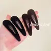 Pinza para el pelo de terciopelo colorida casual con forma de gota de agua para mujer 2025 Nuevo Elegante Pinza para flequillo de pelo roto en la frente Pinza lateral Pinza BB
