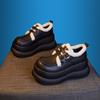 2024 novas explosões de inverno usar fundo grosso forrado de lã Mao Mao sapatos grandes de algodão botas de neve aumentadas sapatos femininos