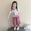 Conjunto Deportivo para Niña Verano 2026 Estilo Nuevo Bebé Niña Estampado de Gato Manga Corta Ropa de Verano Infantil Suelto Conjunto de Dos Piezas Moderno