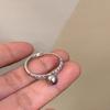 Anillo de Perlas temperamento femenino suave de alta gama exquisito estilo frío diseño simple personalidad moda otoño e invierno