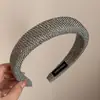 Diadema Elegante de Estilo Coreano con Ala Ancha para Mujer, con Acabado de Lujo, Lentejuelas Finas Brillantes, Diadema de Corona Alta, Accesorio Versátil para el Cabello