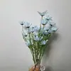 Flores artificiales de alta gama en tonos azules para arreglos florales, decoración y decoración de bodas, disponibles para venta al por mayor