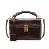 Bolso Minimalista de Moda Nuevo 2025, Bolso de Mujer de Nicho, Bolso Cruzado Versátil de Gama Alta, Bolso Kelly con Patrón de Cocodrilo