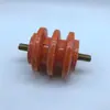 Acessórios para dispositivos de armário de baixa tensão: Isolador de haste de duas cabeças M12 60*60, isolador corrugado amarelo