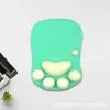 Almofada de Apoio para Pulso de Mouse de Silicone Patinha de Gato Almofada de Teclado com Espuma de Memória Mouse Pad Apoio para Pulso Almofada de Mão Aquecedor de Mão para Laptop de Escritório