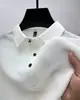 Camisa Polo de Manga Corta con Cuello Cruzado Marca de Moda para Hombre Camiseta de Verano Estilo Coreano Corte Delgado Estilo Nuevo de Moda Camiseta Versátil Top