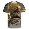 Rei da Glória Camiseta Macaco Rei Supremo Tesouro Inferno Ma Chao Shenwei Roupas Impressão 3D Moda High Street Manga Curta