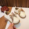 Zapatos de Cuero para Niñas Estilo Primavera Zapatos Británicos para Niños Mocasines con Lazo Mary Janes para Niños Medianos y Mayores Zapatos de Princesa de Suela Gruesa
