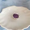 Anillo Abierto Usado Flor de Goteo de Viento Nicho Moda de Gama Alta Retro Personalidad Sencilla Temperamento Joyería de Mano