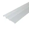 Tampa de Calha de Luz LED com Tampa de PC Branco Leitoso Painel com Tampa de Acrílico Painel Externo em Forma de U de Alta Transmitância de Luz