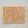 Fondo de Pared de Flores Artificiales Arreglo Floral para Fondo de Transmisión en Vivo de Influencer Hortensia Rosa Arreglo de Flores de Plástico para Sala de Transmisión en Vivo