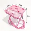 Taburete Plegable para Exteriores Silla de Camping Taburete Cruzado Bolso de Cola Taburete Pequeño Taburete de Pesca Silla Estilo Correa