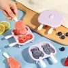 Molde para Helado Grado Alimenticio Paletas de Hielo para Niños Paletas Caseras Palitos de Queso Cubitos de Hielo