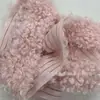 Tiras de Lana Rizada de Imitación de Oveja, Accesorios para Ropa de Juguete, Materiales Creativos Hechos a Mano para DIY, Tiras Planas Enrolladas al por Mayor