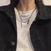 Collar de estilo Spice Girl, estilo coreano, moderno, con diseño de nicho, cadena de sudor de alta gama, accesorios que combinan con todo, collar de perlas.