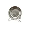 Plato Pequeño de Acero Inoxidable 304 Plato para Snacks Plato Redondo Plano Plato para Huesos Plato Doméstico para Huesos Plato para Servir Infantil