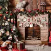 Adornos Navideños Vintage Decoraciones para Árbol de Navidad Papá Noel Etiquetas de Madera Piezas de Madera Festivas Manualidades de Madera
