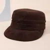 Boina Plana Maillard Moda Estilo Callejero Forma Cóncava Sombrero de Moda Otoño e Invierno Gamuza Sombrero Cálido Entrega de Cabello para Mujer