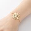 Nuevo Pulsera con Colgante Geométrico Simple en Forma de Corazón y Estrella de Acero Inoxidable Árbol de la Vida Pulsera de Palmera de Coco en Stock