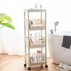 Estantería de Almacenamiento Gruesa Grande para el Hogar de Plástico de Pie Multicapa para Cocina Gabinete de Almacenamiento Multiusos Desmontable