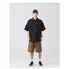Camisa para Hombre Casual Simple Hip-Hop Japonesa Top Versátil Holgada Bolsillo Manga Corta de Moda Marca Chaqueta de Trabajo
