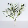 Rama de olivo artificial con frutos Rama de olivo Decoración del hogar Bonsái falso Hoja verde encriptada Planta en maceta Estilo Nórdico Ins