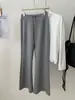 Calça casual de cor sólida da série LU, em modal, perna reta, levemente alargada, para mulheres, estilo coreano de outono de 2026, cintura alta elegante, modeladora, comprimento total