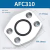 Placa ciega con brida hidráulica AFC Acero al carbono Placa ciega con brida dividida SAE JB/ZQ4187-97 Sello de ranura para junta tórica