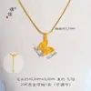 Loja de Ouro Puzuo Mesmo Estilo Ouro de Areia Vietnamita Acessórios DIY Pingente de Borboleta com Diamante Corrente para Clavícula Versátil de Nicho