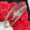 Pulsera de pareja del zodiaco con forma de serpiente con apertura plateada Futai, versión coreana, venta al por mayor, pulsera de hueso de serpiente, accesorios de pulsera