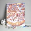Pintura a Óleo Digital DIY Feita à Mão Caqui Ruyi Pintura Acrílica Preenchimento de Cor Pintura com Textura Pintado à Mão Cerimônia de Aniversário