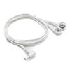 Cable Digital Personalizado de Seguridad Macho Codo Dc2.35 Uno a Dos a 4.0mm Electrodo Hembra Hebilla