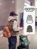 Conjunto de Chaleco Fair Isle para Mujer Sudadera Chaqueta de Otoño Estilo Coreano de Gama Alta ootd Conjunto Completo para el Día Nacional