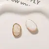 Parches de joyería de aleación con flores secas de resina de camelia perlada exquisita estilo francés Accesorios para pendientes DIY Componentes para llaveros