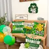 Almofadas Mais Vendidas da Série Dia de São Patrício Trevo de Quatro Folhas Verde Capas de Almofada para Sofá Atmosfera Festiva Almofadas Decorativas para Cintura