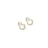 Brincos de Prata S925 com Pino de Agulha, Pedra Olho de Gato em Cubo e Diamantes, Design de Nicho Feminino, Novos Brincos Quentes para Outono e Inverno 2025
