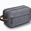 Neceser de viaje de alta gama para hombre, bolso de mano portátil de gran capacidad para viajes de negocios, bolsa de almacenamiento de doble capa compartimentada, neceser de maquillaje