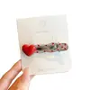 Pinza para el pelo de lazo estilo coreano, nuevo modelo 2026, pinza BB de alta gama para flequillo y patillas, pinza de pico de pato lateral
