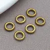 Acero Inoxidable Alta Retención de Color Conexión de Anillo Sin Costura Anillo Galvanizado al Vacío Cuerda de Mano Cuentas Pulsera DIY Collar Accesorios de Joyería