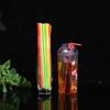 Pajita de arte desechable de plástico de color pajita se puede doblar forma pajita para bebidas 26 cm directo de fábrica lote