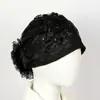 Moda Celebridad de Internet Más Vendido Nuevo Estilo Sombrero de Moda Patchwork Cola de Fénix con Lentejuelas y Encaje para Madres de Cabello Blanco