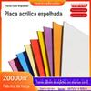 Painel de espelho de vidro orgânico acrílico teto decoração de teto refletor cor prata corte de placa inteira