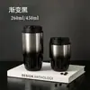 Taza de café de acero inoxidable 316, popular taza de pétalo con alto valor estético, taza para beber de doble uso, mini taza térmica para coche