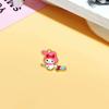 Merlot Sanrio Liga de Zinco Acessórios de Pingente de Óleo Casal Dourado Fofo Celebridade da Internet Ao Vivo Pulseira Colar Chaveiro Pingente