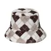 Sombrero de Cuenca de Felpa Transfronterizo Moda Tendencia Sombrero de Felpa Rpet Tendencia Nacional Cálido Sombrero de Pescador Rpet Fábrica de Personalización