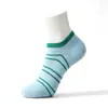Calcetines de algodón puro para mujer transfronterizos, calcetines invisibles de corte bajo antideslizantes de colores dopamina, talón antideslizante, calcetines cortos para mujer antipelusa