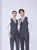 Traje Profesional de Vestir Estilo Igual para Hombre y Mujer Primavera Otoño e Invierno Nuevo Traje de Manga Larga Camisa Pantalón Traje de Tres Piezas Elegante