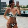 Em estoque Explosions Biquíni Feminino 23 Anos Novo Maiô Dividido de Duas Peças Cor Vaca Maiô de Praia Transfronteiriço