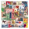 50 pegatinas retro de sellos de viaje pegatinas para funda de teléfono de computadora pegatinas para cuenta de mano sello pegatina vintage